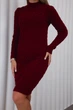 Жіноча вʼязана сукня CHERRY, колір Бордо розмір One Size - изображение 2