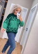 Жіночий вʼязаний светр VYSHYVANKA, колір М`ята розмір One Size - изображение 8