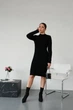 Жіноча вʼязана сукня CHERRY, колір Чорний розмір One Size - зображення 2