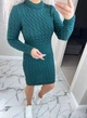 Жіноча вʼязана сукня CHERRY, колір Смарагд розмір One Size - изображение 7