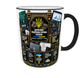 Чашка з принтом Державна податкова служба України 330 мл чорна ручка - зображення 1