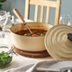 Каструля з кришкою, емальований чавун, світло-жовтий колір, 4 літри IKEA VARDAGEN 606.313.93 - изображение 4
