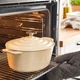 Каструля з кришкою, емальований чавун, світло-жовтий колір, 4 літри IKEA VARDAGEN 606.313.93 - изображение 5