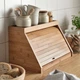 Хлібниця з обробною дошкою та полицею/бамбук 38x25x24 см IKEA NÅLBLECKA 106.274.35 - изображение 3