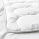 Ковдра для дитячого ліжечка, біла/сіра, 110x125 см IKEA LENAST 703.730.58 - зображення 3