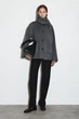 Пальто жіноче коротке COS double-faced wool scarf short jacket 1293753002 XXS Сірий - зображення 2