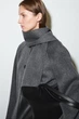 Пальто жіноче коротке COS double-faced wool scarf short jacket 1293753002 XXS Сірий - зображення 4