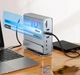 Хаб Док станция Deepfox-2606 15 в 1 с поворотной подставкой USB Type-C концентратор для ноутбука компьютера 15 портов - изображение 4