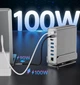 Хаб Док станция Deepfox-2606 15 в 1 с поворотной подставкой USB Type-C концентратор для ноутбука компьютера 15 портов - изображение 3