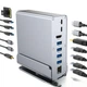 Хаб Док станция Deepfox-2606 15 в 1 с поворотной подставкой USB Type-C концентратор для ноутбука компьютера 15 портов - изображение 10