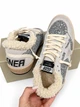 Зимние женские кеды Golden Goose светло-серые из натуральной замши на шерстяном меху в полной упаковке размер 41 - изображение 6