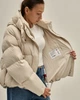 Куртка пуховик CLASNA 327978 молочний M - изображение 5