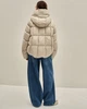 Куртка пуховик CLASNA 327978 молочний M - изображение 6