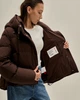 Куртка пуховик CLASNA 327978 коричневий M - изображение 5