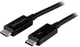 Kabel StarTech Thunderbolt 3 USB Type-C - Type-C M/M 1 m Black (TBLT3MM1M) - obraz 1