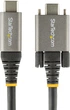 Kabel StarTech USB Type-C - Type-C M/M 10 Gbit/s 1 m Black (USB31CCSLKV1M) - obraz 4