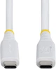 Кабель StarTech USB4 Type-C - Type-С M/M 40 Gbit/s 0.5 m White (CC50CM40GUSB4TPW) - зображення 4