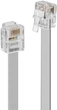 Kabel Lindy RJ-12 - RJ-12 M/M 5 m Grey (4002888342254) - obraz 1