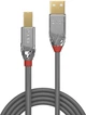 Kabel Lindy Cromo USB Type A - Type B M/M 3 m Grey (4002888366434) - obraz 2