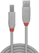 Kabel Lindy Anthra USB Type A - Type B M/M 2 m Grey (4002888366830) - obraz 2