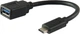 Adapter Equip USB Type-C - Type A M/F 0.15 m Black (4015867199695) - obraz 1