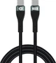 Кабель Conceptronic Fast Charging USB Type-C - Type-C M/M 1.2 m Black (ETTA01B12) - зображення 1