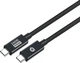 Kabel Conceptronic USB Type-C - Type-C M/M 40 Gbit/s 1.2 m Black (ETTA04B12) - obraz 2