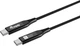 Кабель Equip Ultra Slim USB Type-C - Type-C M/M 1.2 m Black (4015867243657) - зображення 1