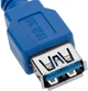 Kabel Techly USB Type A - Type A M/F 3 m Blue (ICOC U3-AA-30-EX) - obraz 4