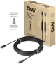 Kabel Club 3D USB Type-C - Type-C M/M 5 m Black (CAC-1535) - obraz 2
