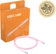 Kabel Club 3D USB Type-C - Type-C M/M 2 m Pink (CAC-3002) - obraz 3
