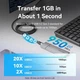 Кабель подовжувач Vention USB 3.2 Gen2 C Male to C Female 10Gbps Extension Cable Aluminum Alloy Type 0.5 м Black (TRFBD) - изображение 5