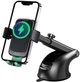Автомобільний тримач 2E Wireless Charger з бездротовою зарядкою Qi 15W Black (2E-WCQ01-10) - изображение 2