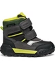 Детские зимние ботинки Geox Trekkyup Amphibiox, сапоги 23р чёрний/салатовый мальчику - изображение 1