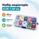 Медіатор для гітари Alice 60шт нейлон 0.58-1.5мм в кейсі 670107 - зображення 1