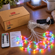 Гірлянда Штора Роса від USB, 3x1 метри, 100 LED, Різнобарвний - зображення 2