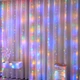 Гірлянда Штора Роса від USB, 3x1 метри, 100 LED, Різнобарвний - зображення 3