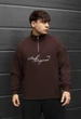 Мужская олимпийка стаф коричневый на флисе спортивная кофта Staff brown fleece XL (405593) - изображение 1
