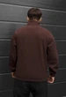 Мужская олимпийка стаф коричневый на флисе спортивная кофта Staff brown fleece XL (405593) - изображение 2