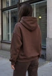 Жіноче худі Staff ti brown oversize fleece S - изображение 2