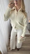 Кофта женская однотонная молочная зип классическая Oversize (405276) - изображение 4