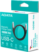 Kabel ADATA USB-C - USB-C 3.2 Gen 2 100W 1 m Black (CACCU3-100W-100AN-BK) - obraz 7