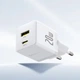 Сетевое зарядное устройство Baseus Palm Fast Charger Type-C+USB 20W white (P10111608213-00) - изображение 5