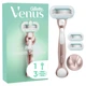 Станок для гоління жіночий (бритва) Gillette Venus Extra Smooth Sensitive RoseGold з 3 змінними картриджами - изображение 2