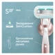 Станок для гоління жіночий (бритва) Gillette Venus Extra Smooth Sensitive RoseGold з 3 змінними картриджами - изображение 7