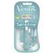 Одноразові станки для гоління (бритви) жіночі Gillette Venus Smooth Sensitive, 3 шт - изображение 2