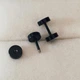Сережки-цвяшки-штанги. Stainless Steel (нержавіюча сталь) Довжина 1 см. Діаметр 5 мм. - зображення 3