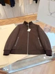 Brunello Cucinelli — мужская коричневая пуховая куртка-бомбер с меховым воротником 2XL - изображение 2