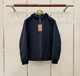 Loro Piana Bomber — мужская синяя пуховая куртка с капюшоном 3XL - изображение 2