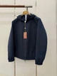 Loro Piana Bomber — мужская синяя пуховая куртка с капюшоном 3XL - изображение 3